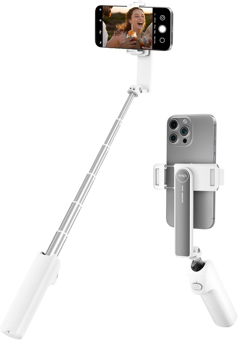 Viozon Aluminum Alloy Wireless Selfie Stick, Lightweight Extendable Pocket-Size Phone Stick with Remote, Compact Travel Selfie Stick Compatible with 4–7" Smartphones for Vlog/Filming - Image 1